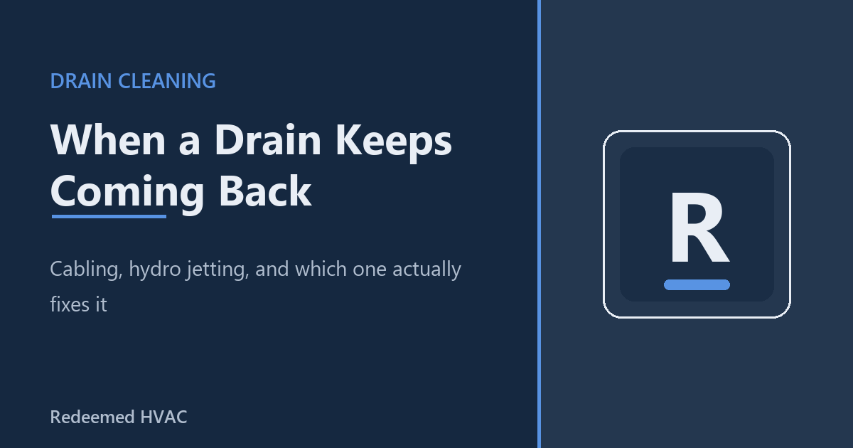 Drains and sewers Nixa Missouri technician clearing a clogged kitchen drain line