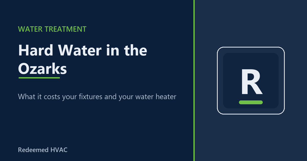 Water Treatment Systems Nixa Missouri, a new water softener system plumbed into the main line in a Nixa home